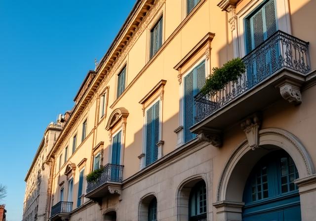 Vista esterna professionale della zona Prati a Roma, sede di Eris Lex