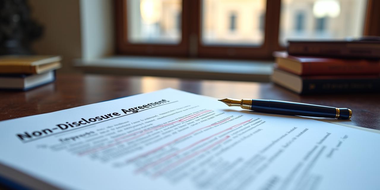 Professionista legale che revisiona un contratto di riservatezza a Roma